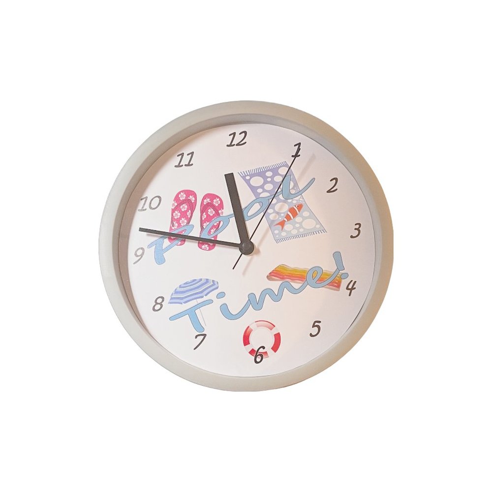 Pool Time 9" Wall Clock